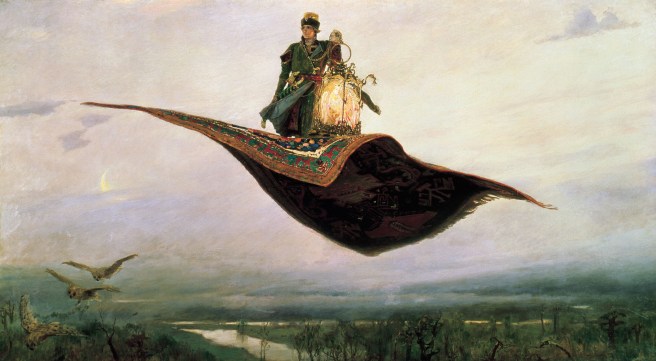 Riding on a Flying Carpet, Viktor Vasnetsov 1880