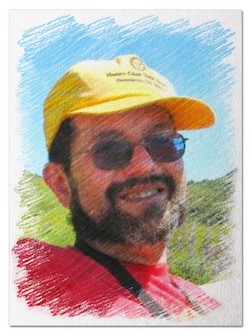 Paul Belz headshot crayon drawing